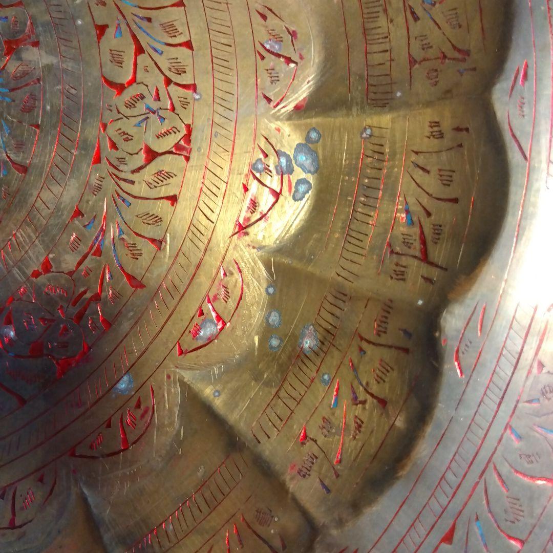 インドの絵皿　骨董品