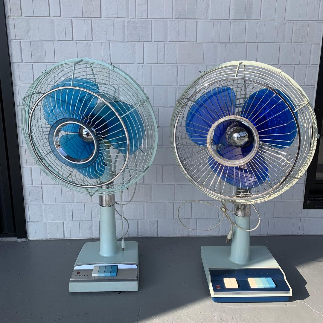 昭和レトロ 扇風機 サンヨー 卓上扇風機 セット