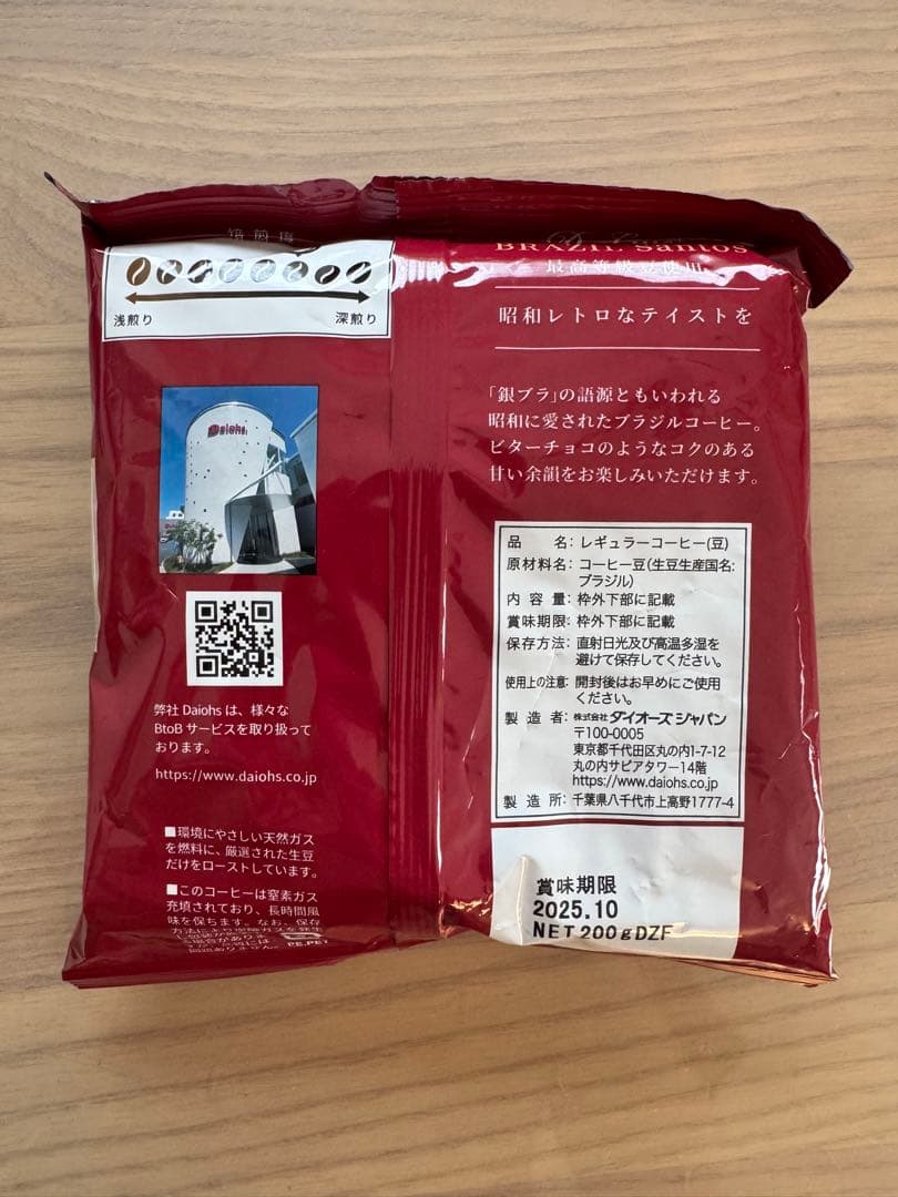 ブラジルサントス No.2 コーヒー 200g