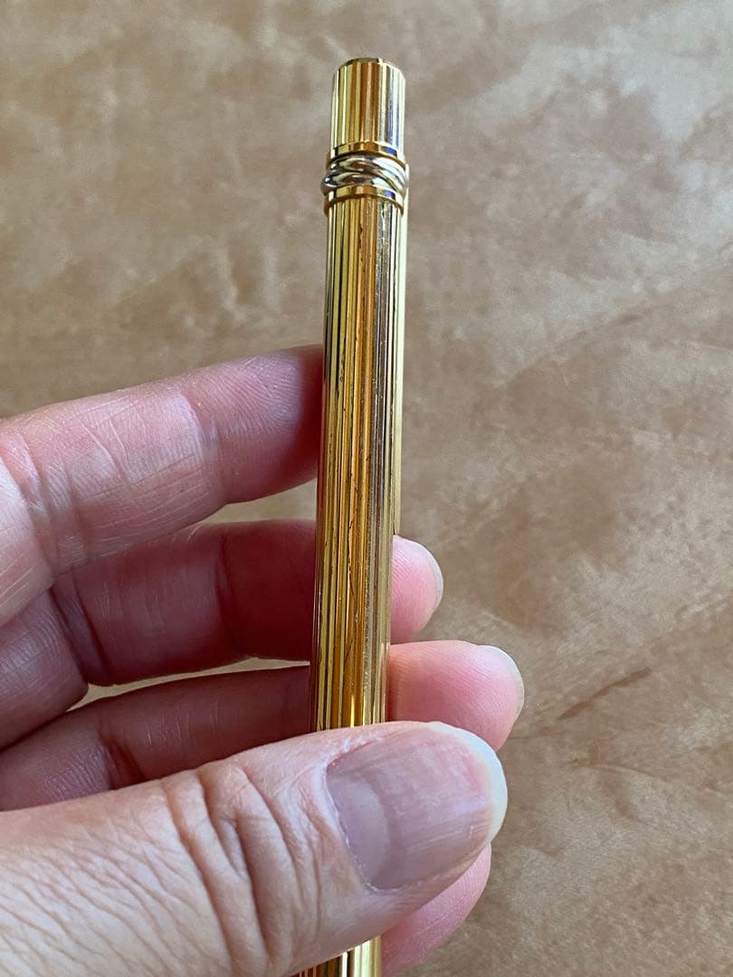 Cartier カルティエ トリニティ ツイスト式ボールペン インク黒ゴールド