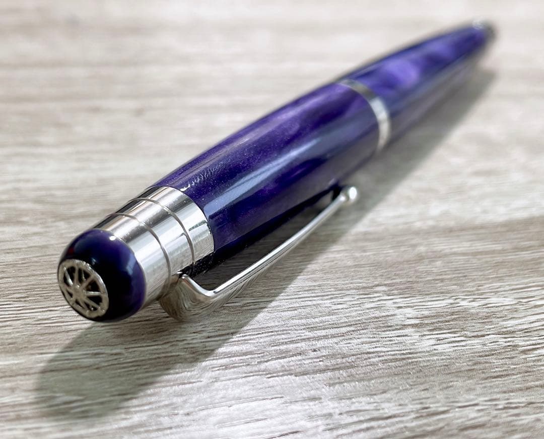 【箱付き美品】　シグナム　ノーバ　万年筆　パープル　18K