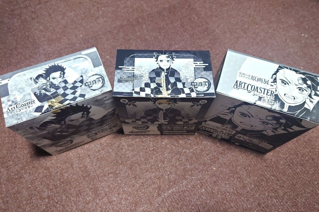 鬼滅の刃 アートコースターBOX 第1弾第2弾第3弾 未開封特典付き