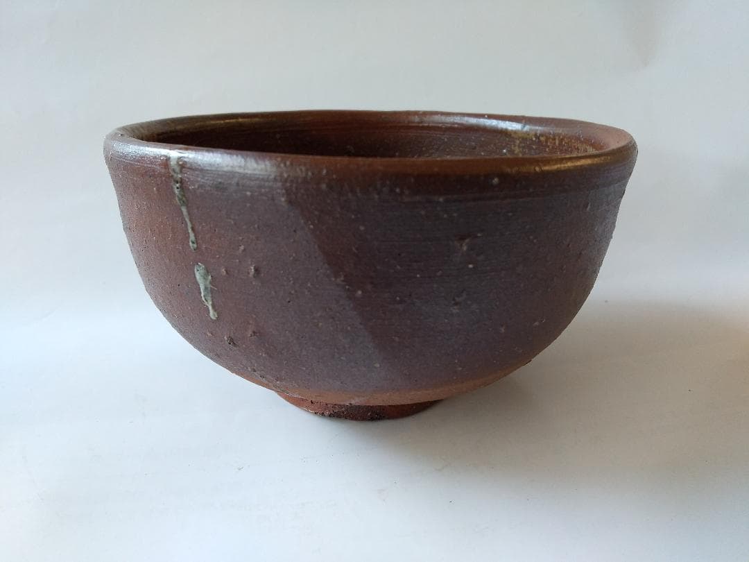 備前焼 藤原建 作 備前 茶碗 共箱 栞 茶道具 抹茶碗 新品 未使用 です