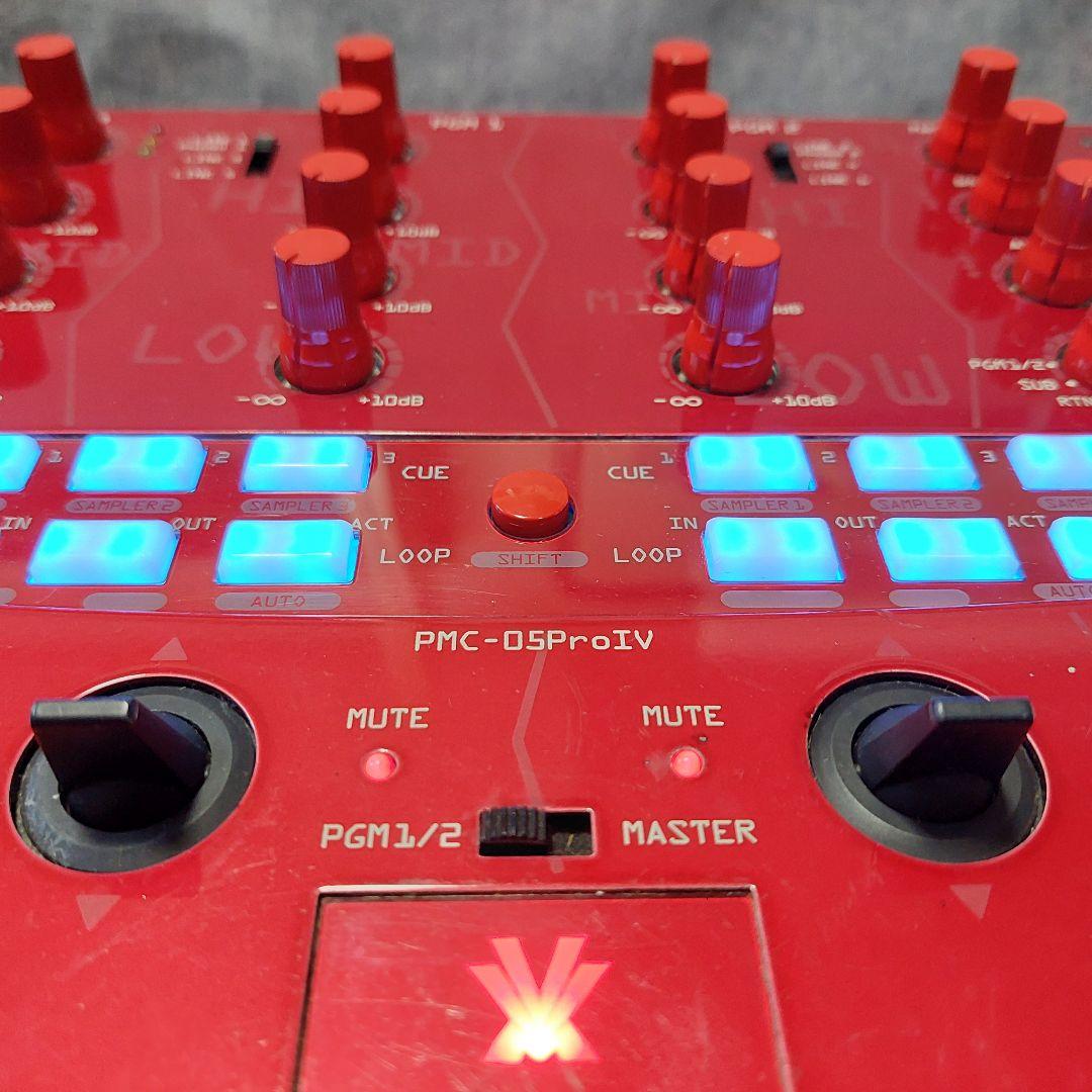 【動作確認済】Vestax PMC-05ProIV DJミキサー 赤 希少色