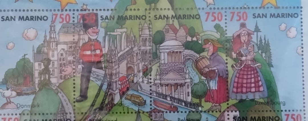 激レア　サンマリノ　 1993年 EC加盟12カ国 海外　外国　記念切手シート