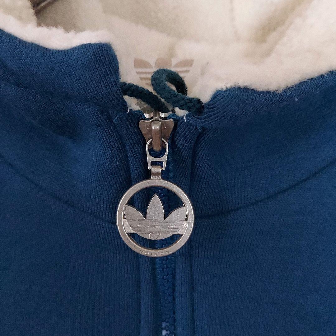 【adidas】80s アディダス デサント製 フルジップ ボアジャケットXL