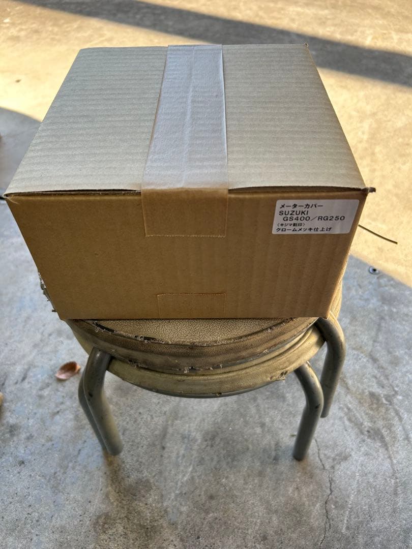 キジマ製GS400/RG250メッキメーターカバー 2個セット(^^)
