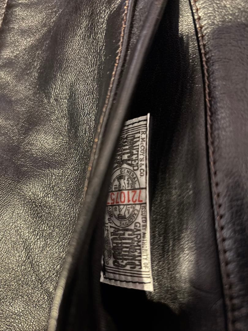 JOE McCOY WAYWORD 30sレザースポーツジャケット 36 馬革