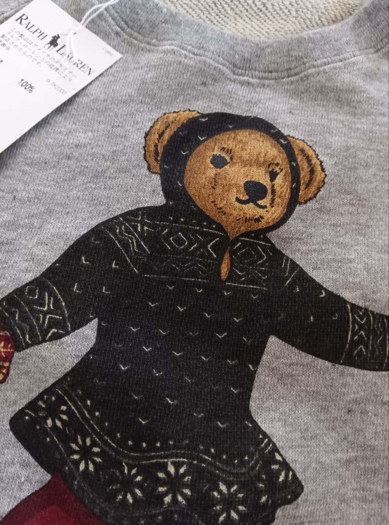 新品　ラルフローレン　スウェット　トレーナー　110 ポロベア　スケート