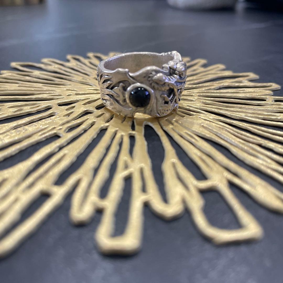 k-smithシルバーリング ブラックストーン