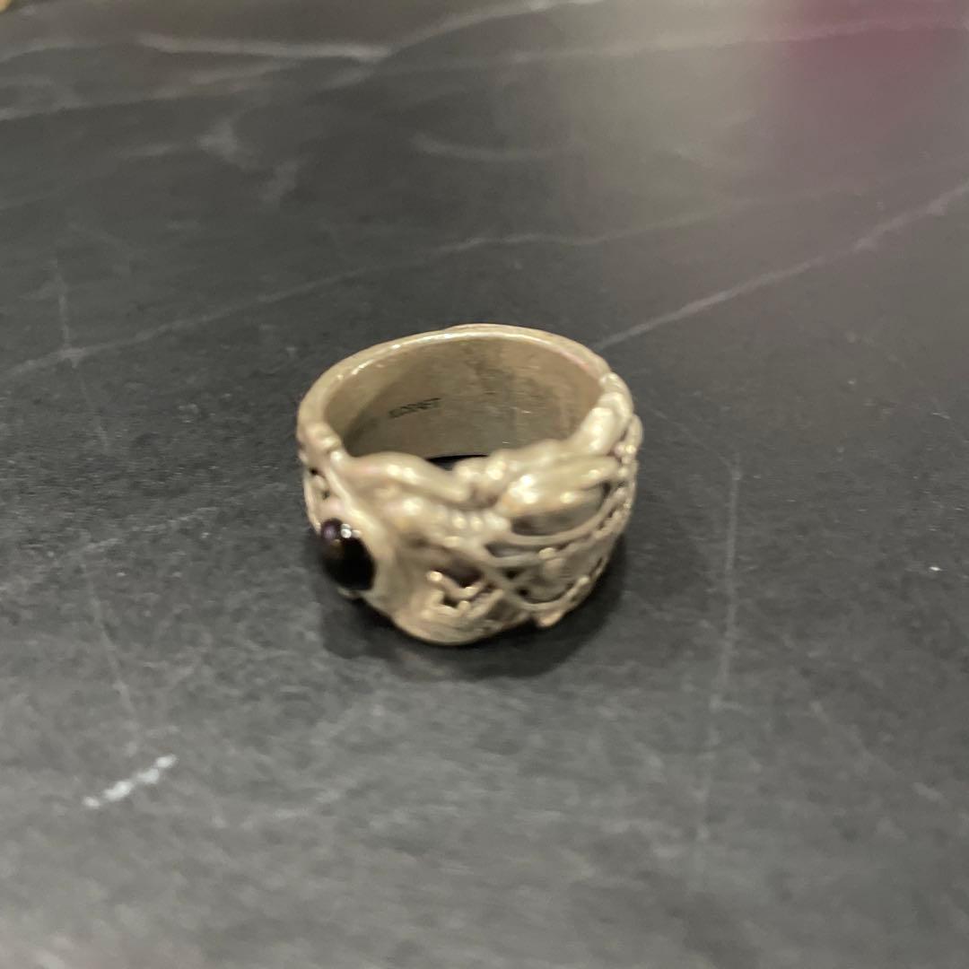 k-smithシルバーリング ブラックストーン