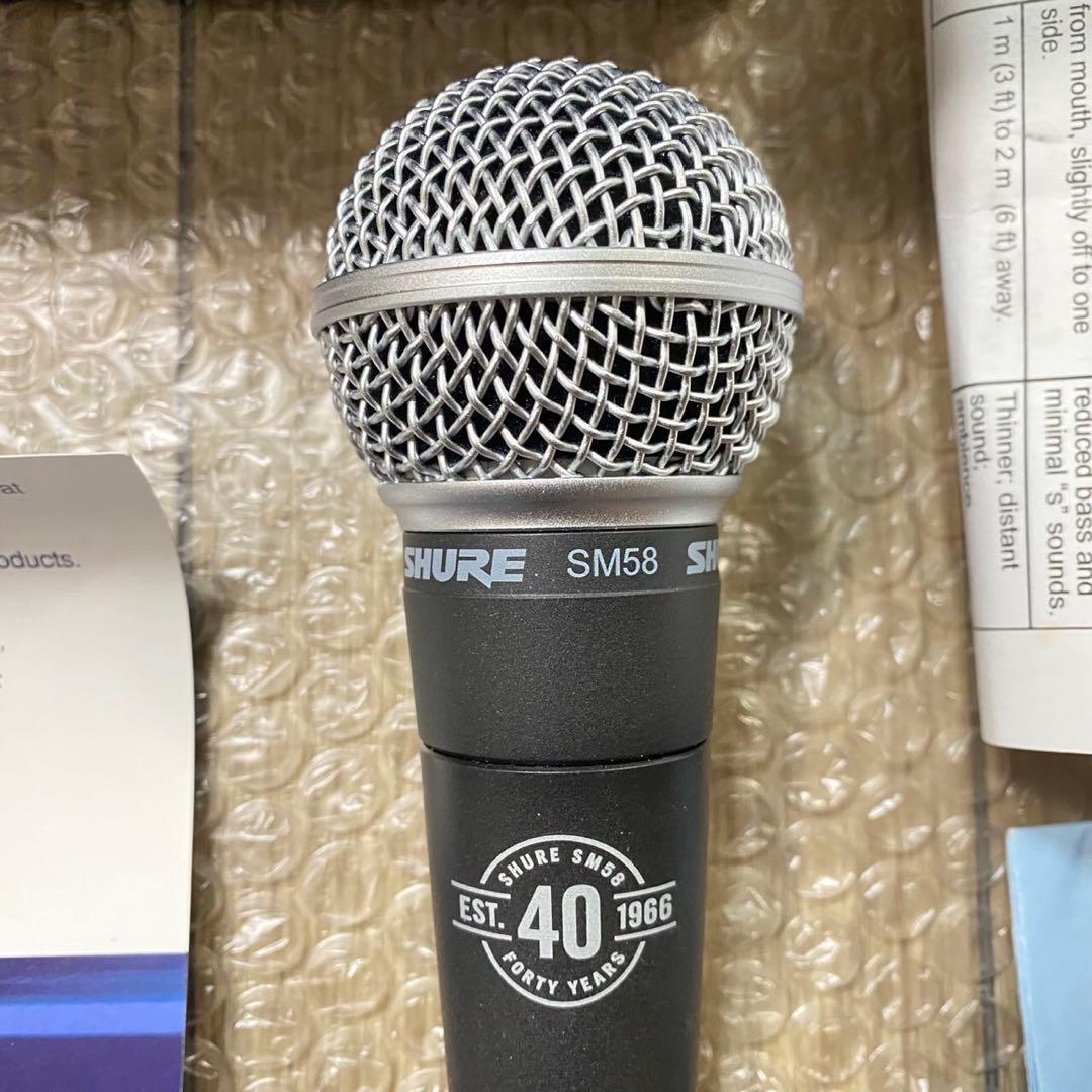 SM58 40周年記念モデル ダイナミックマイク shure