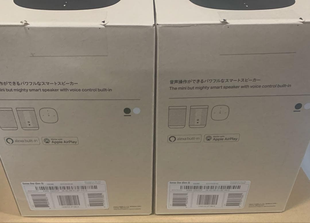 【SONOS One Gen2】 ワイヤレススピーカー 2台セット