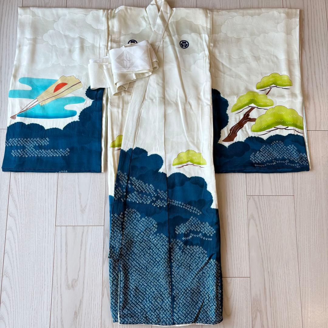 七五三 着物　産着　男の子　美品　襦袢付き