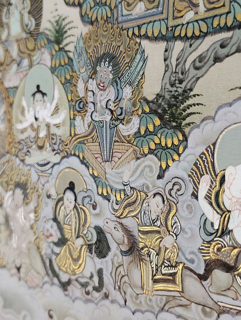 集会樹 絵画 手描き 仏画