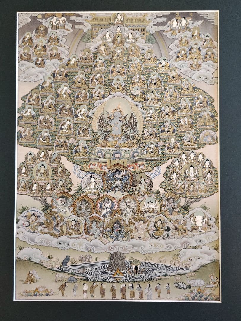 集会樹 絵画 手描き 仏画