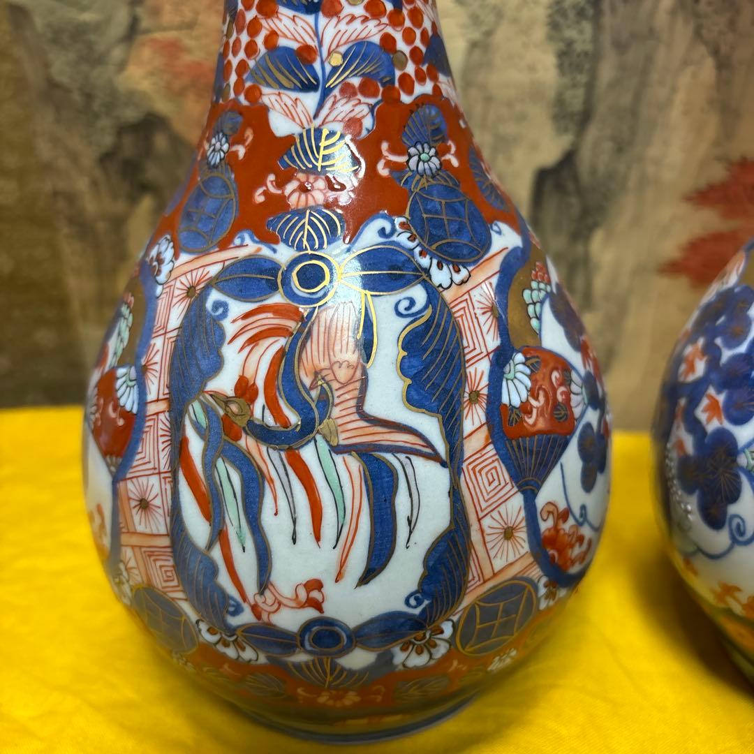 古伊萬里花瓶　2点セット