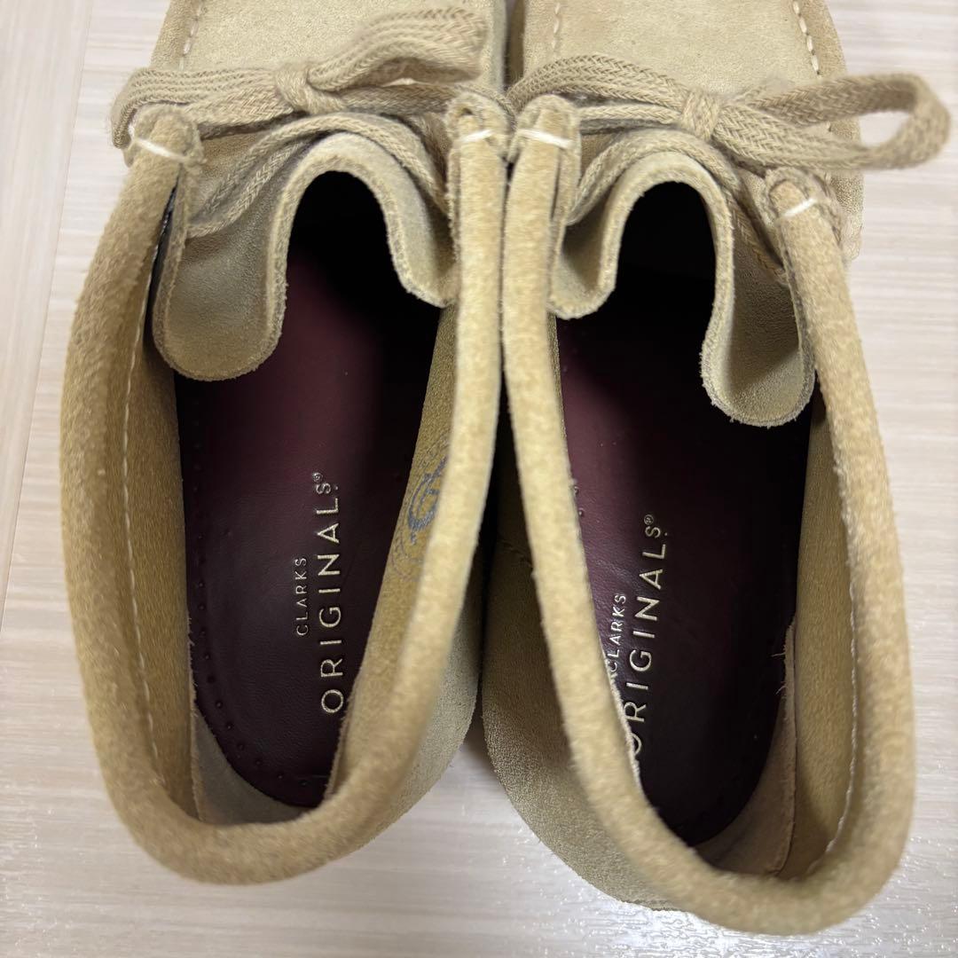 【美品】クラークス ワラビー メープル 25センチ　付属品　新品紐付き