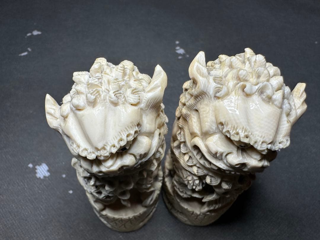 極上　天然素材　アンティーク　置物　骨董　飾り物　古美術品　 細密細工　彫刻