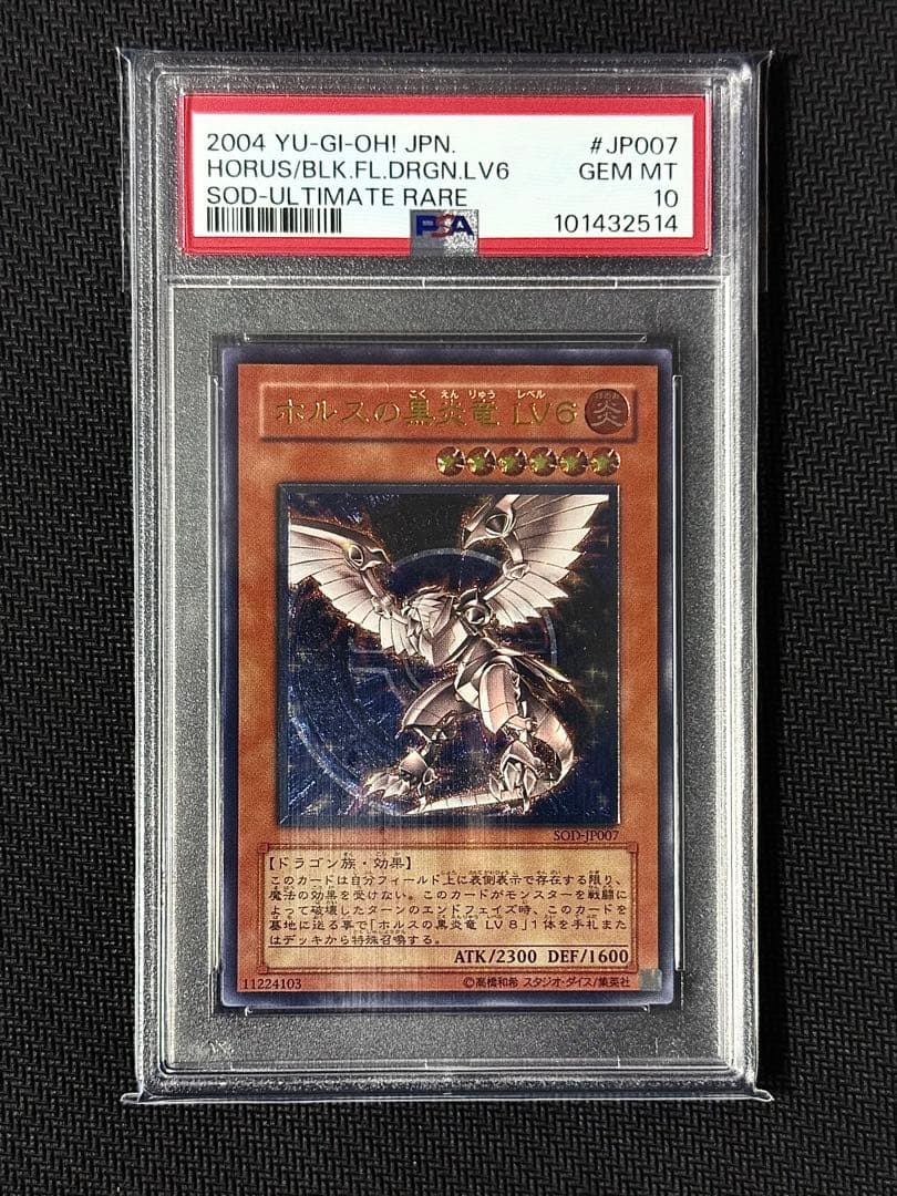 ホルスの黒炎竜lv6 psa10 ホルスの黒炎竜lv8シークレットおまけ付き