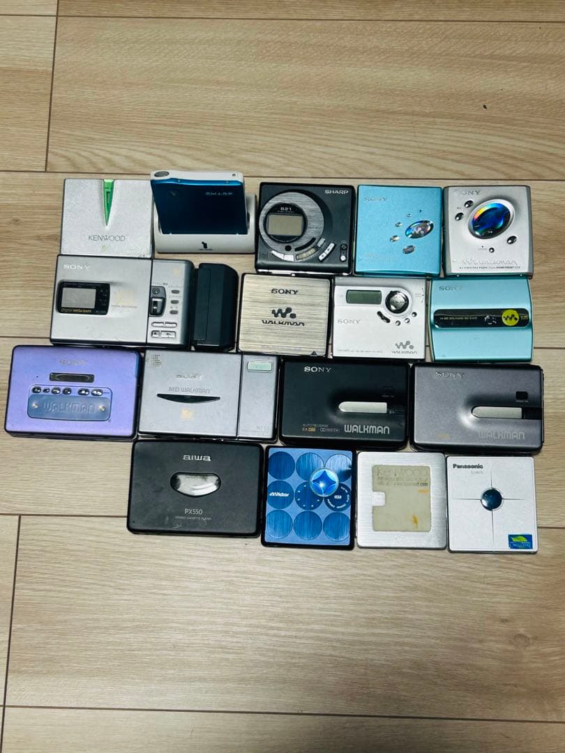 MDプレーヤーとカセットプレーヤーのセット ジャンク