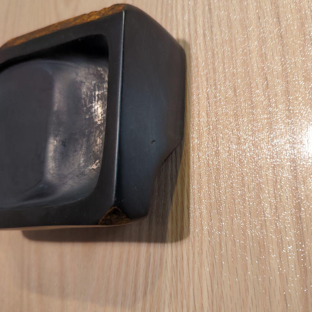 屋久島　天然硯（銹水石）秀命