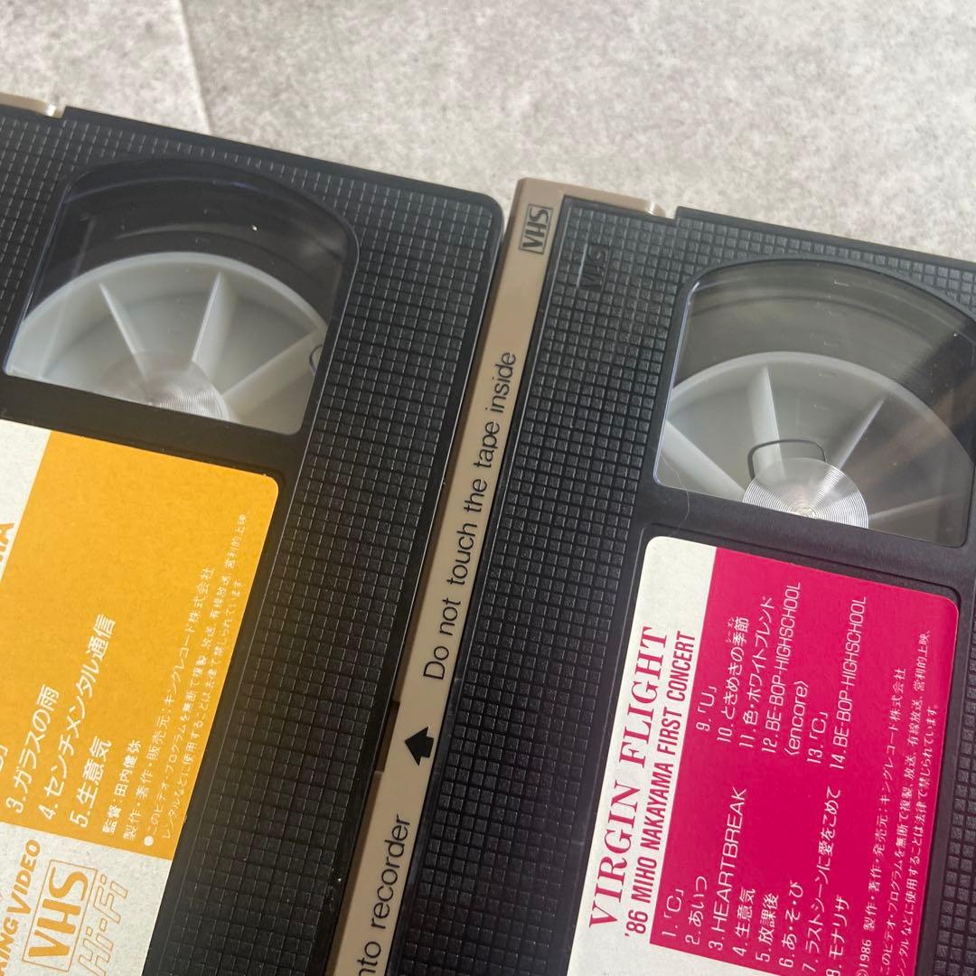 中山美穂　VHS 2本セット　86年　ビデオ　昭和アイドル　ファーストコンサート