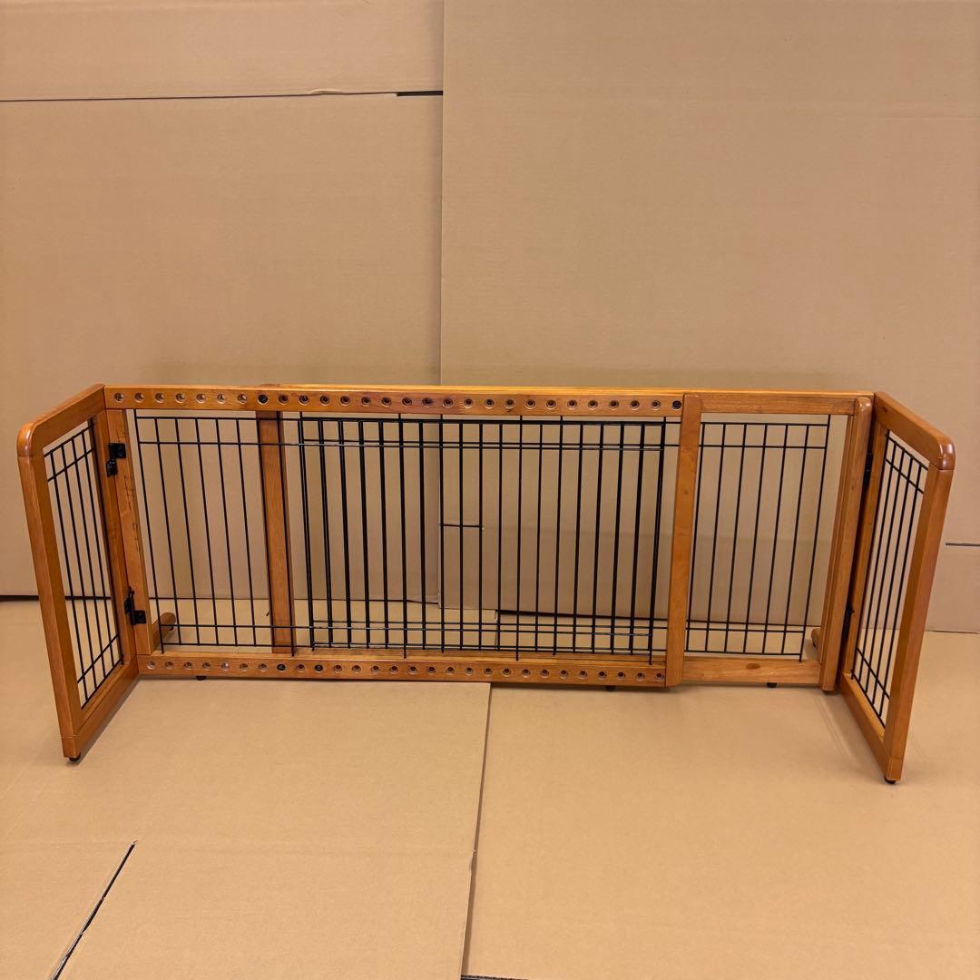 リッチェル ペット用 木製おくだけゲート ワイド