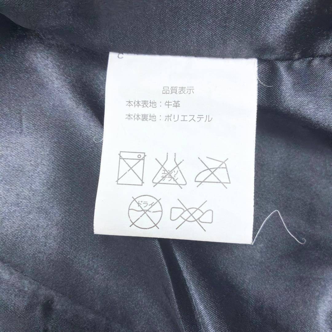 美品　RIDEZ　カウレザー　シングルライダース　レザージャケット　バイカー　L