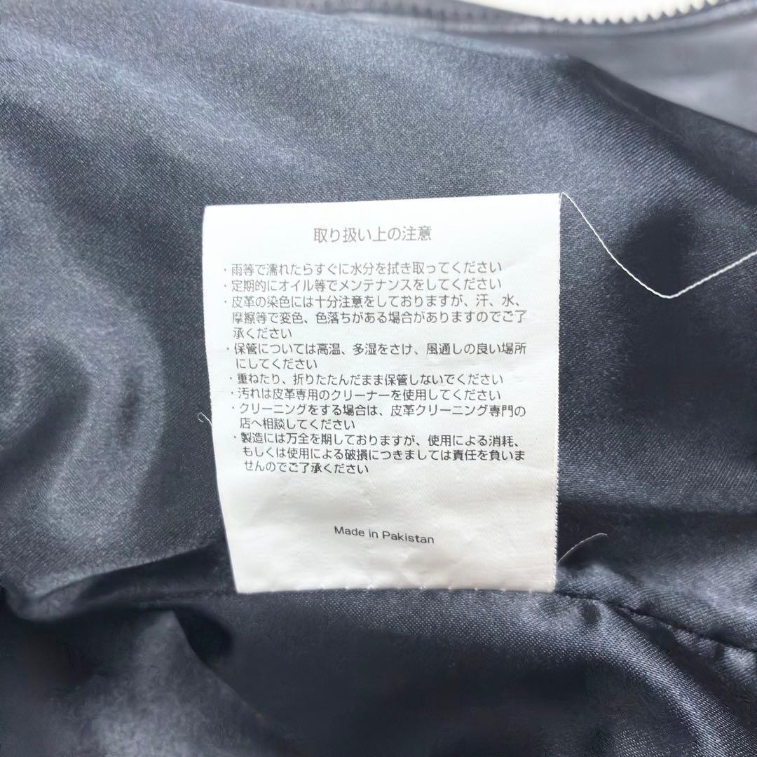 美品　RIDEZ　カウレザー　シングルライダース　レザージャケット　バイカー　L