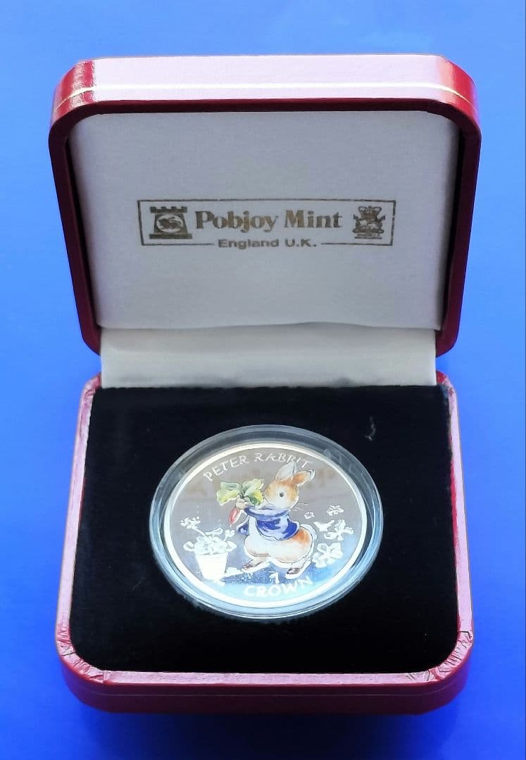 ピーターラビット　1クラウンカラー銀貨(2003年)