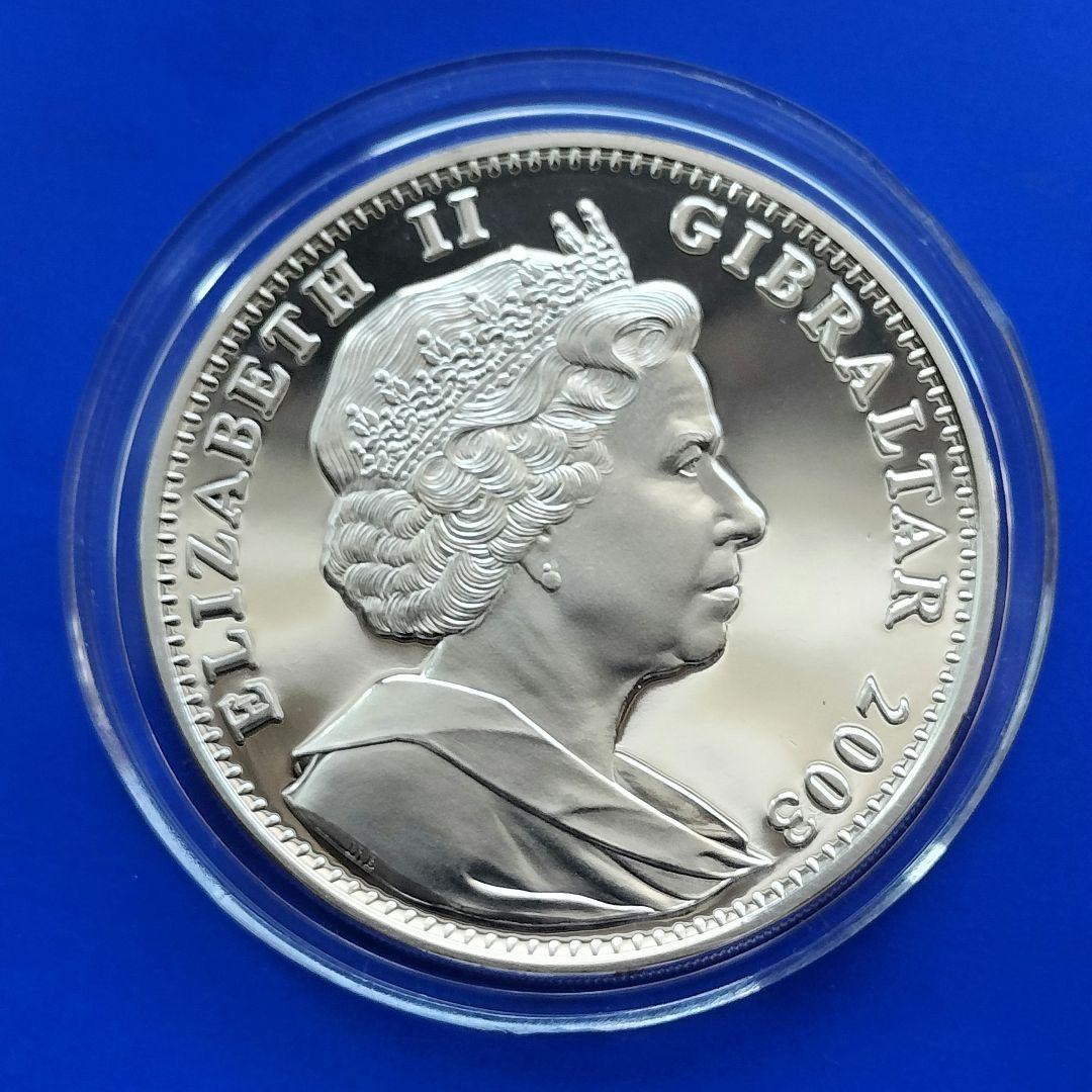 ピーターラビット　1クラウンカラー銀貨(2003年)