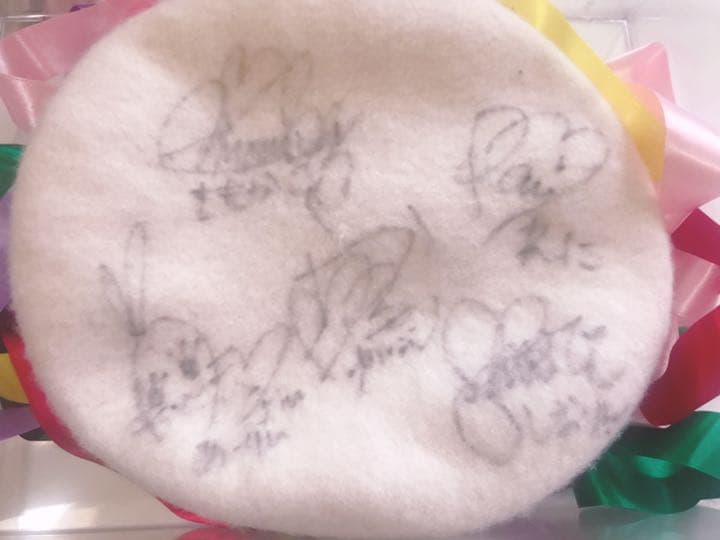 ももいろクローバーZ サイン入りホワイトベレー