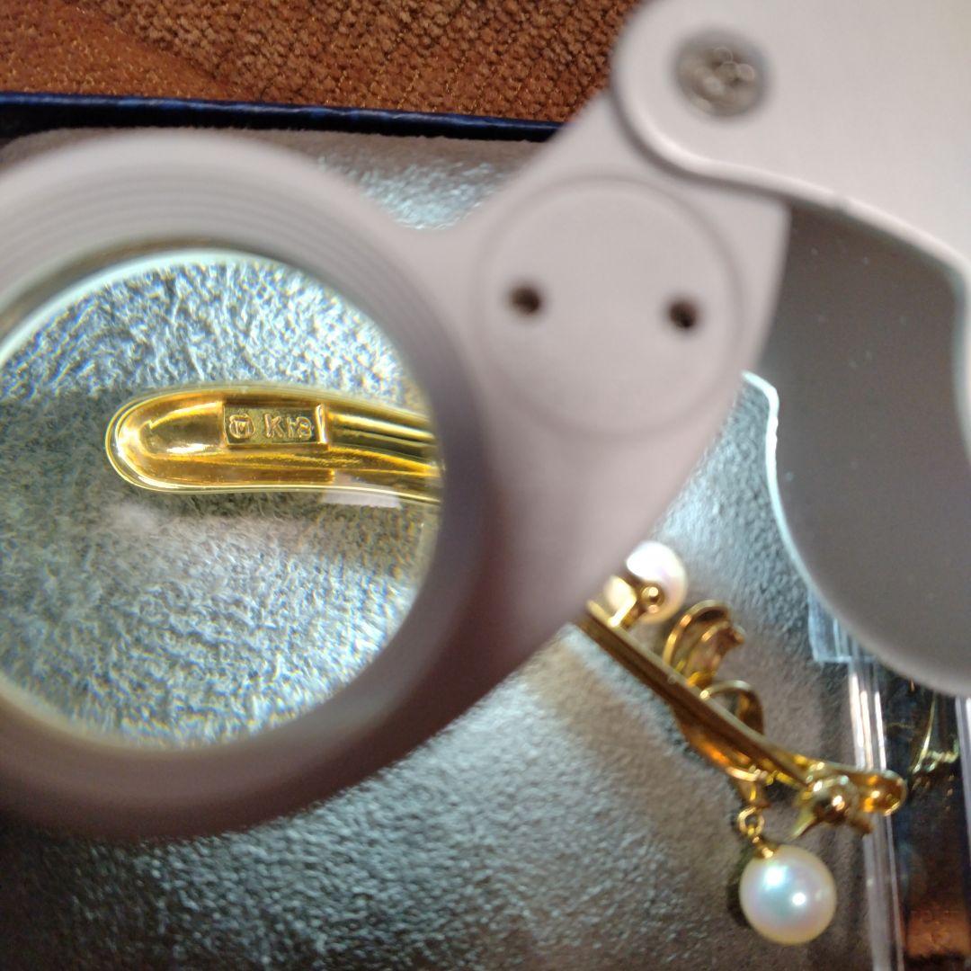 ミキモト　k18YG アコヤ真珠　エレガントブローチ