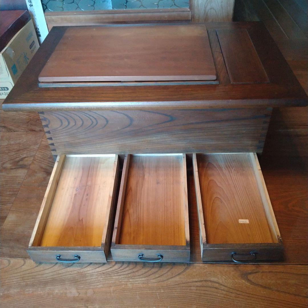 長火鉢　総欅造り