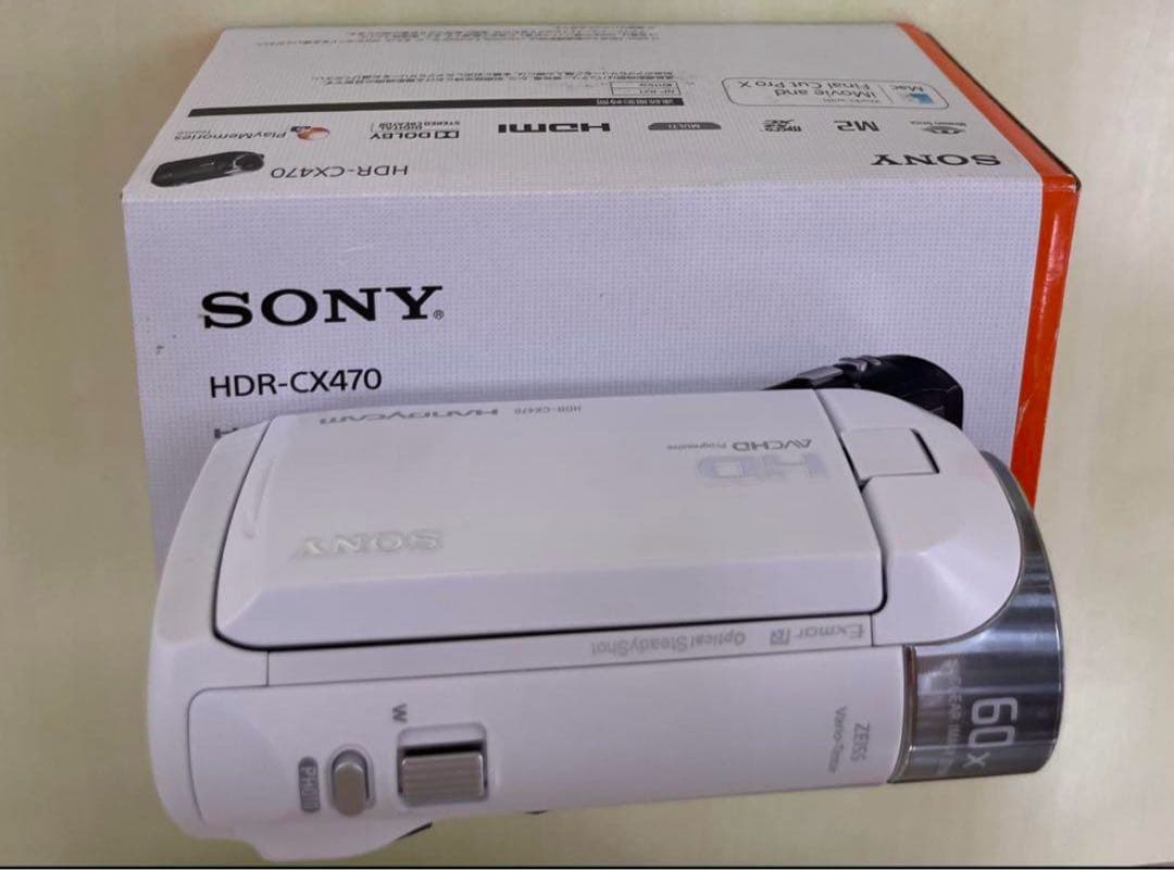 SONY HDR-CX470 ビデオカメラ WHITE ホワイト