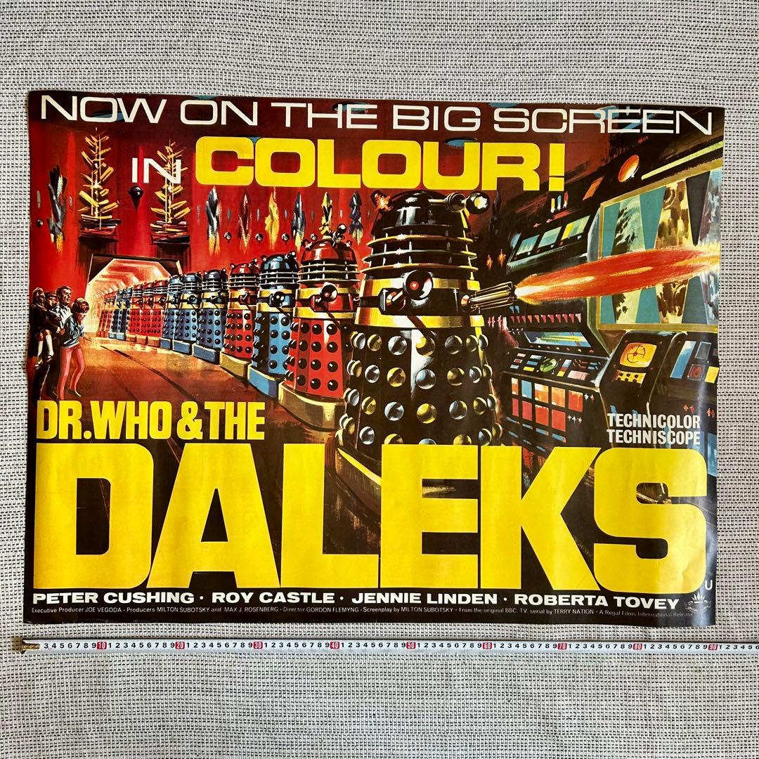 ◉希少60s Dr. Who and the Daleks ヴィンテージポスター