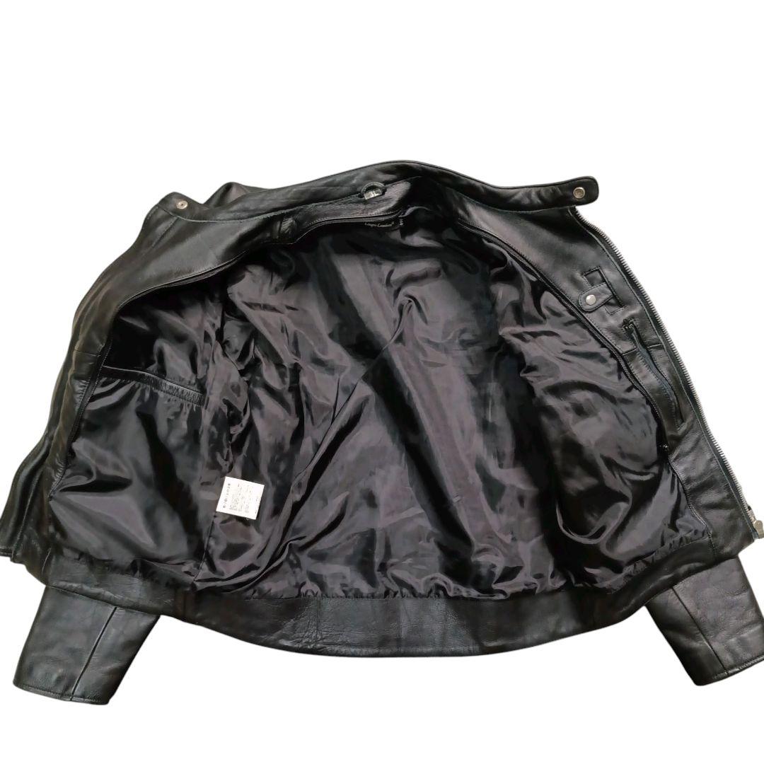 2XL✨Liugoo Leathers ボアライナー付 サイドジップ ライダース