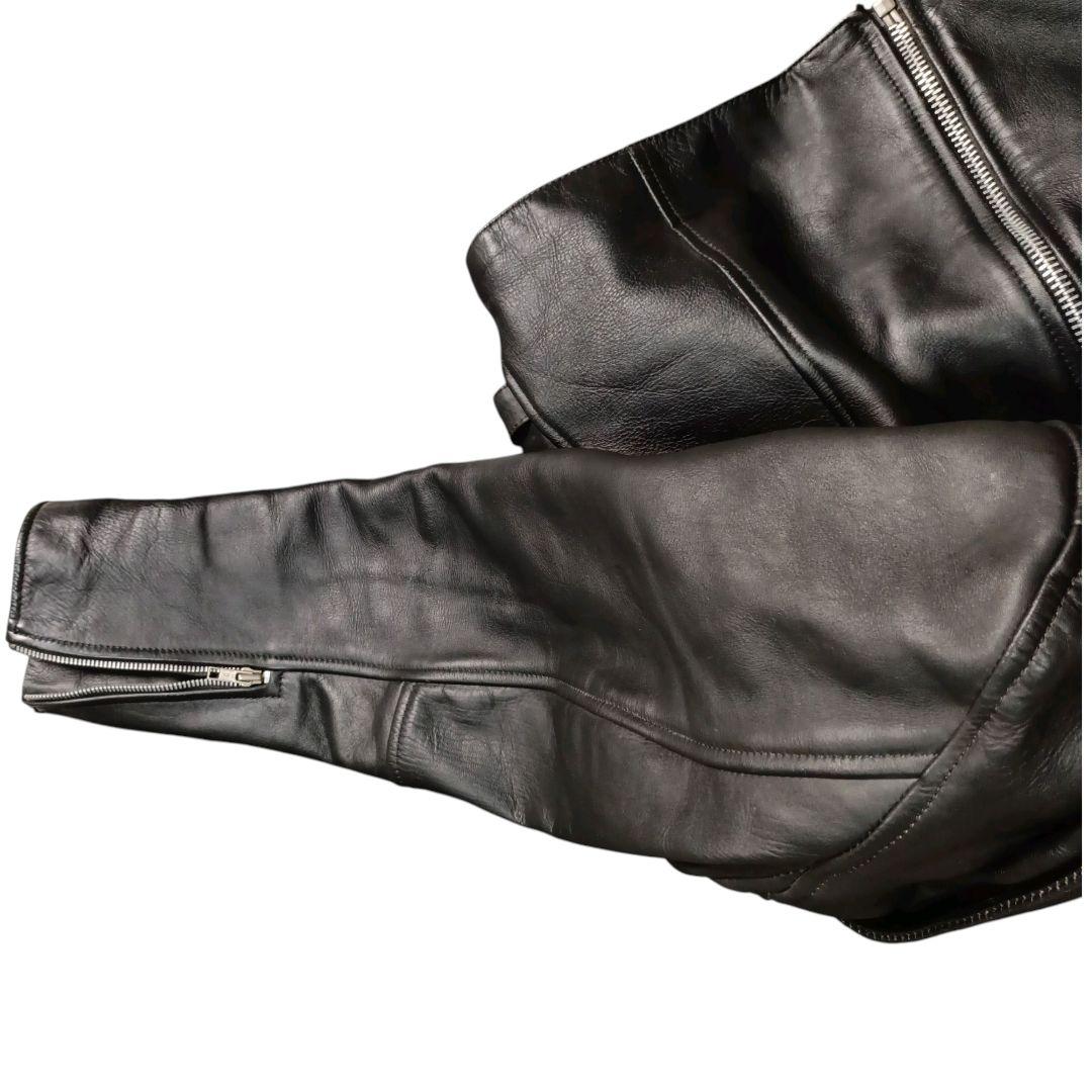 2XL✨Liugoo Leathers ボアライナー付 サイドジップ ライダース