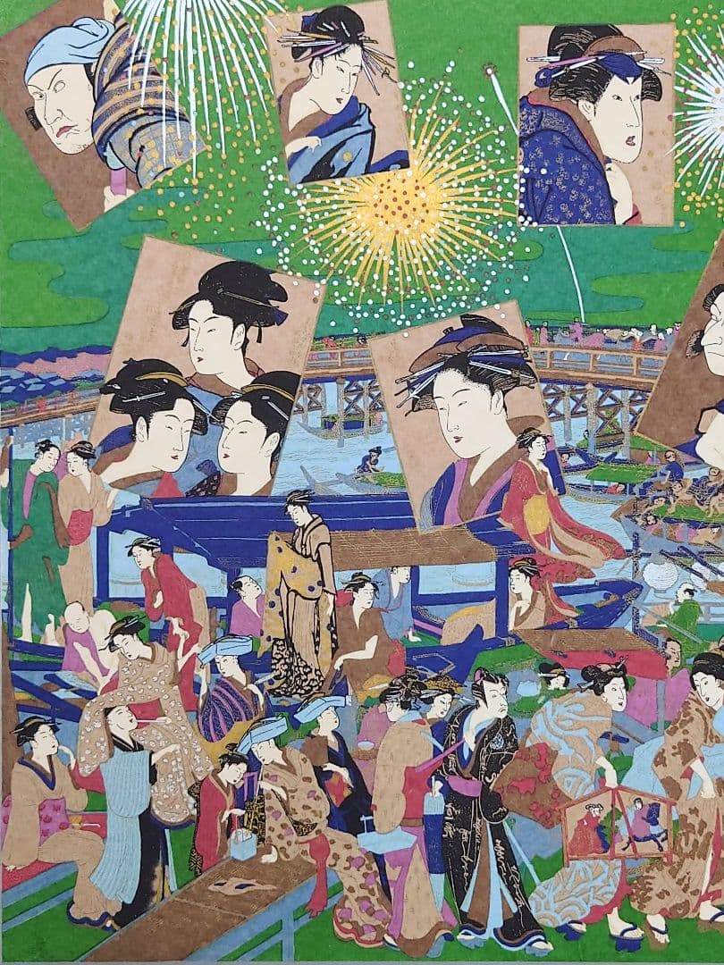 新春特価◆大河ドラマ べらぼう人気の浮世絵◆江戸の歌舞伎浮世絵図◆版画大判パネル