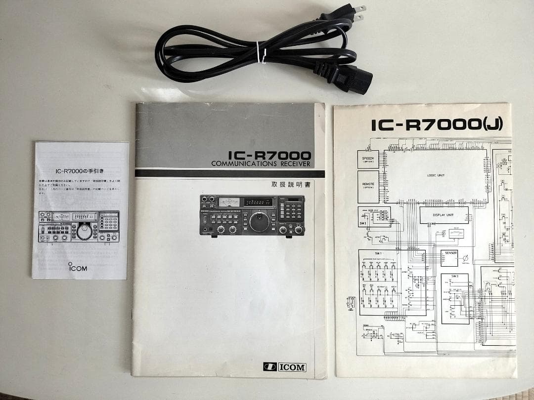 ★動作品★ICOM IC-R7000 ＋TV-R7000J　広帯域受信機