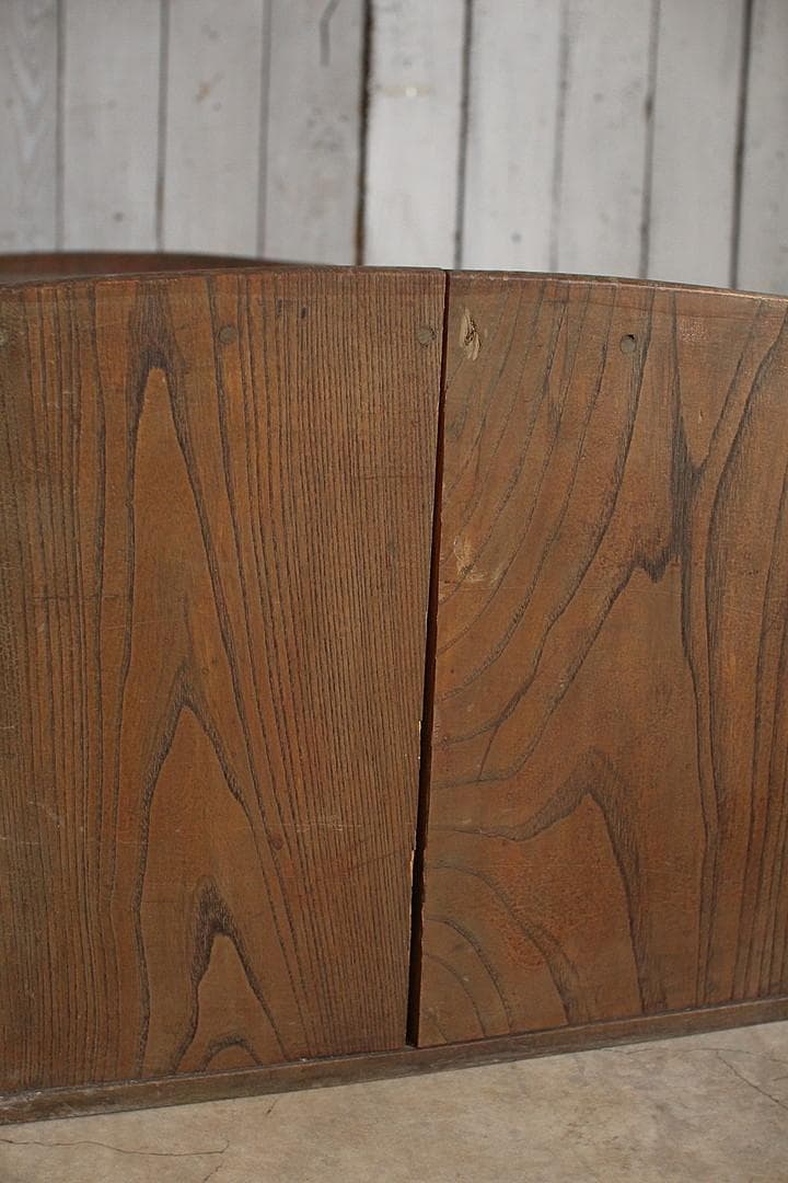 古い木製の机　引き出し2杯　ローテーブル　サイドテーブル　作業台　古家具　古民家