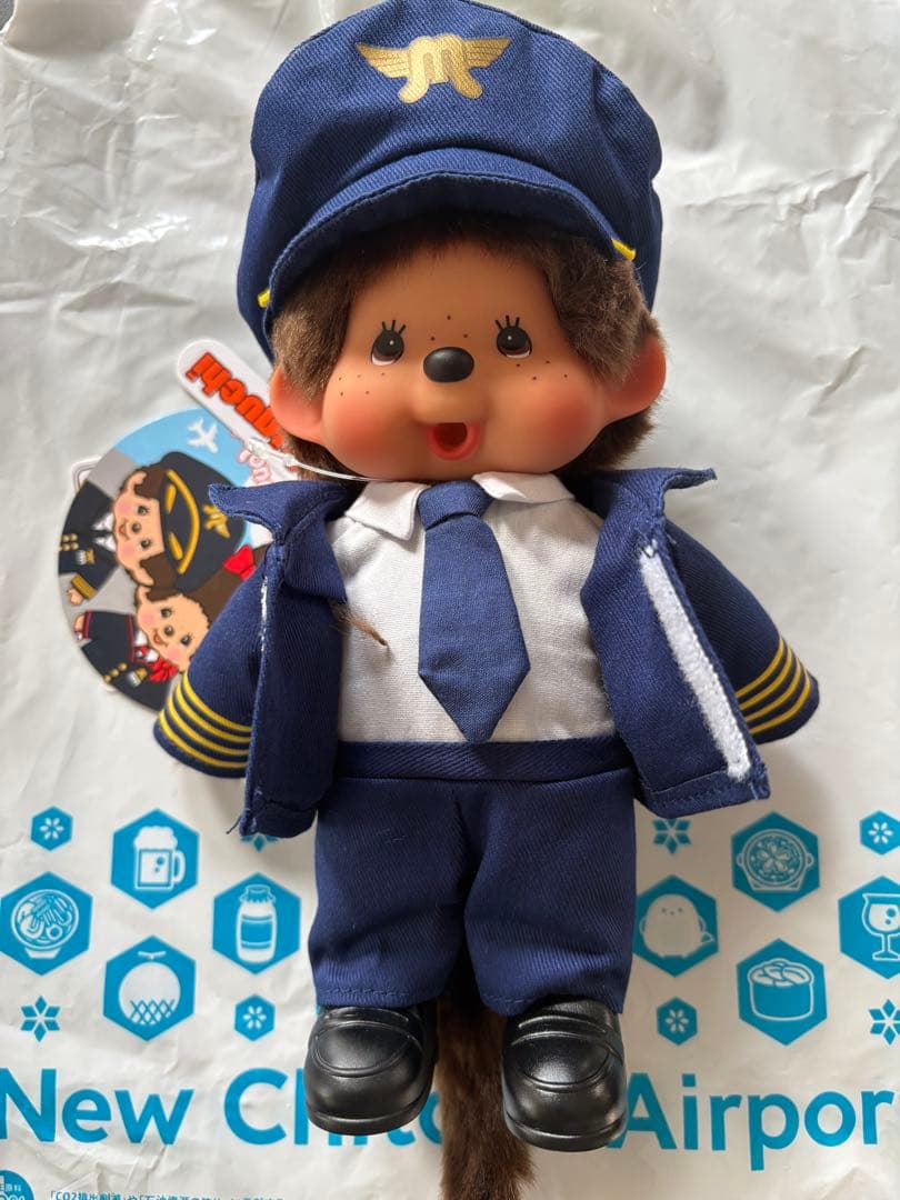 モンチッチ　新千歳空港限定　パイロット　CAモンチッチちゃん　機長モンチッチくん