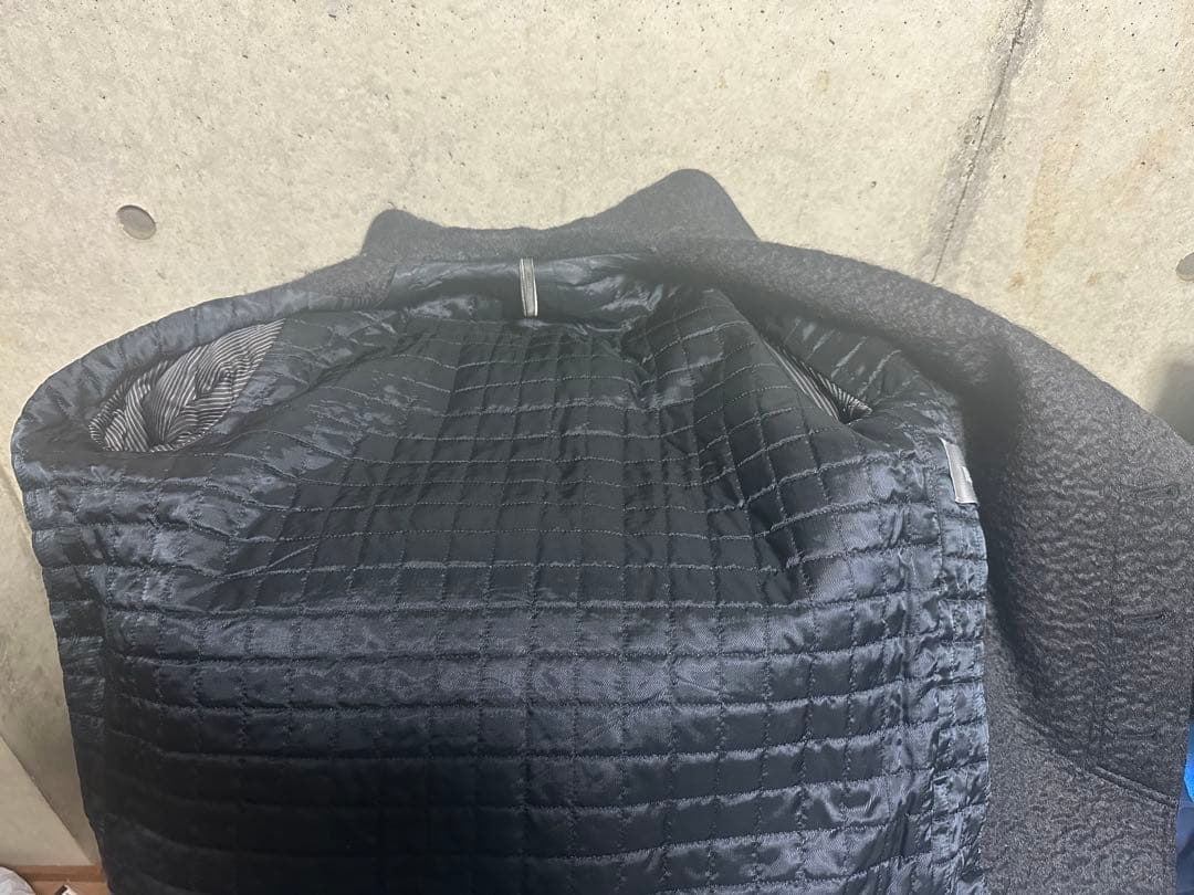 Dior Hommeディオールオム 09awモヘヤ混ラップブルゾン44◆ブラック