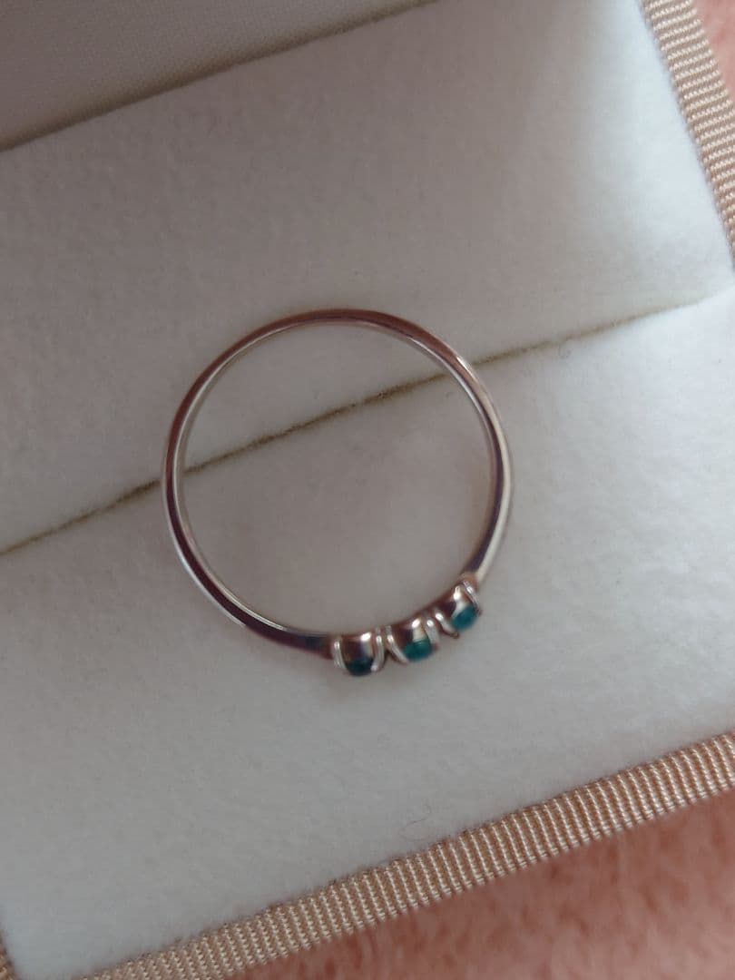 パライバトルマリン　シルバー　リング