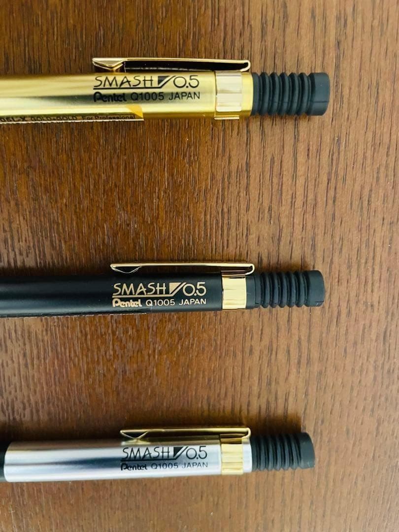 全種類 3本セット【韓国限定日本未発売品】ぺんてるスマッシュ0.5mm海外限定