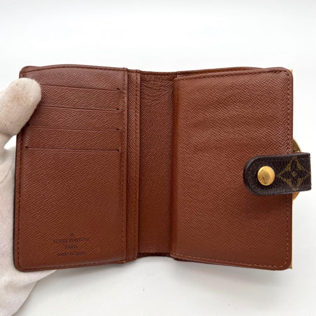 美品✨️ルイヴィトン　モノグラム　ヴィエノワ　二つ折り財布　財布　コンパクト