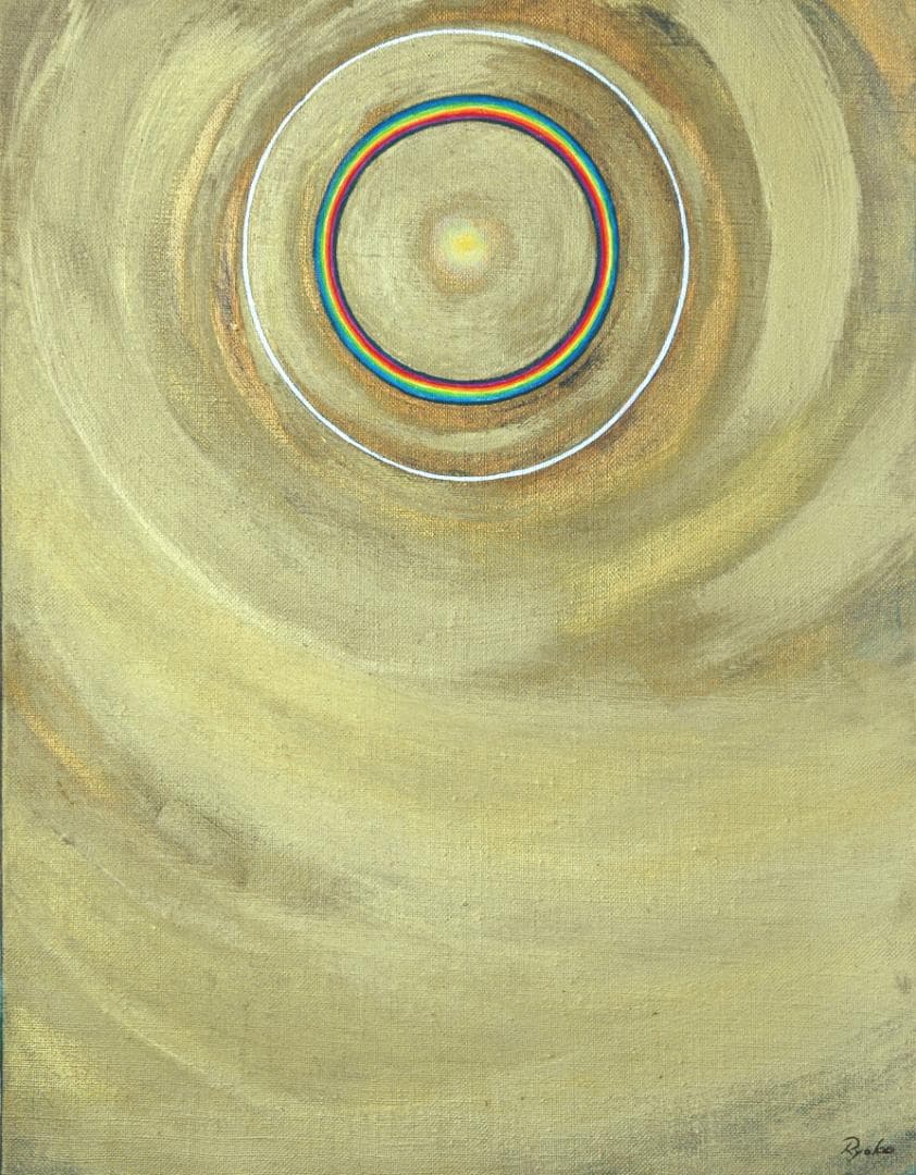 油絵 菅家令子 絵 絵画インテリア額付(黒) F6-G262023風景祈り希望跡