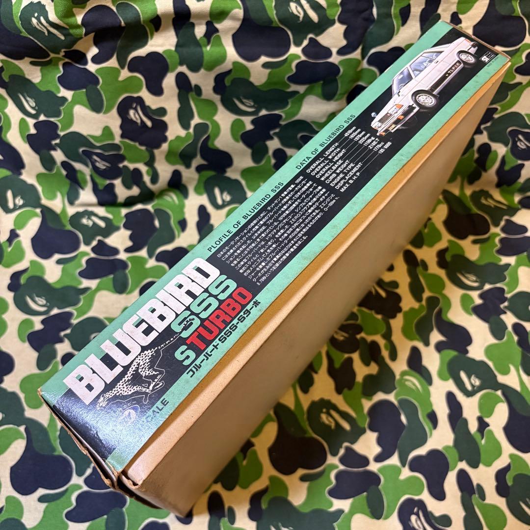 マルイ1/24 ブルーバード SSS-S ターボ ホワイトボディー ニッサン