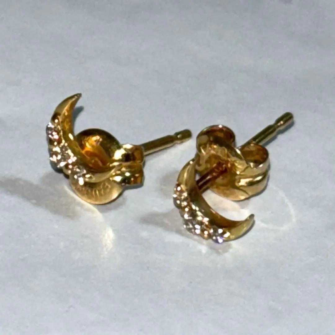 EAU DOUCE４℃ K18イエローゴールド ピアス